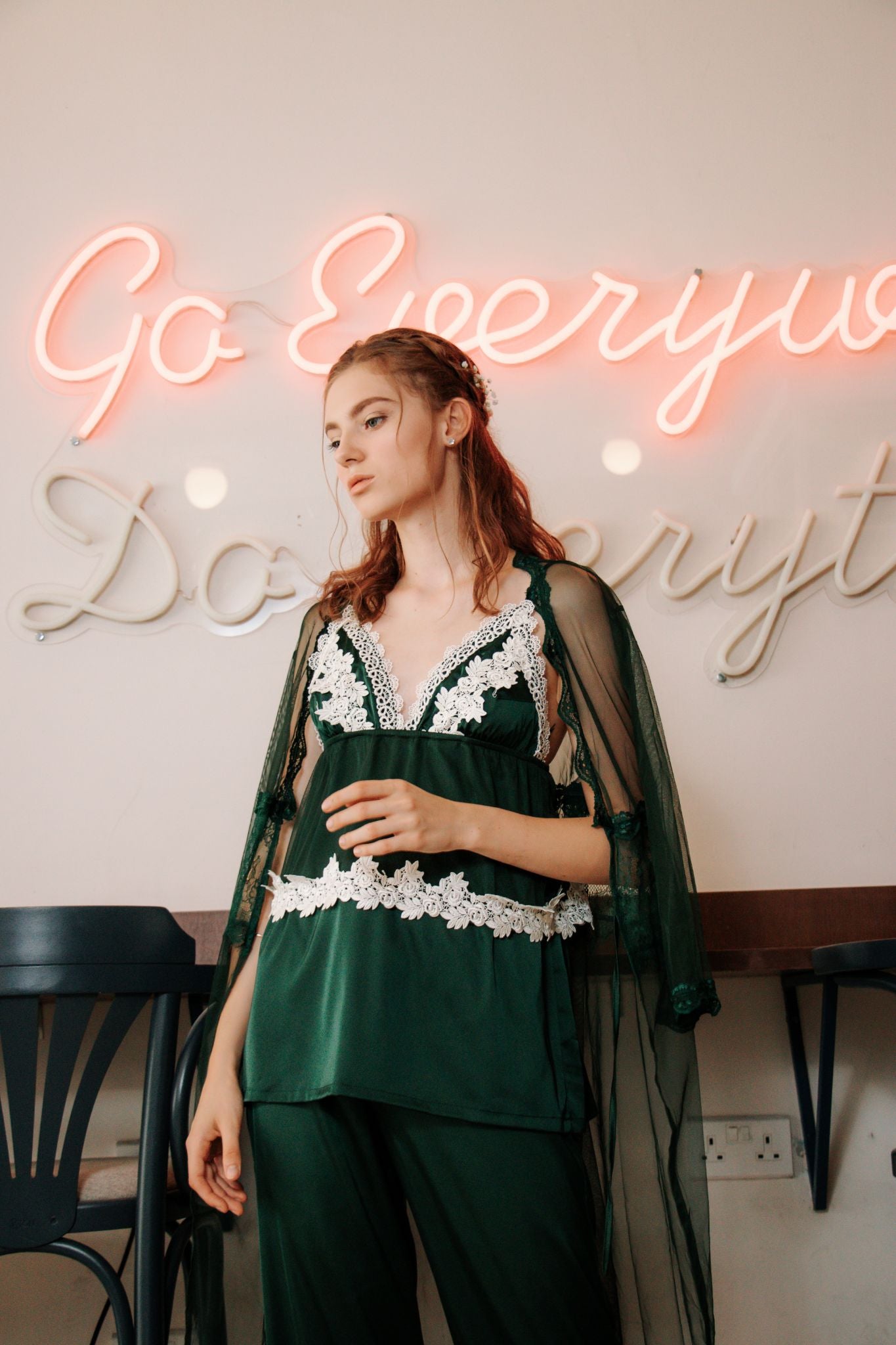 Seraphina Lounge Set in Emerald